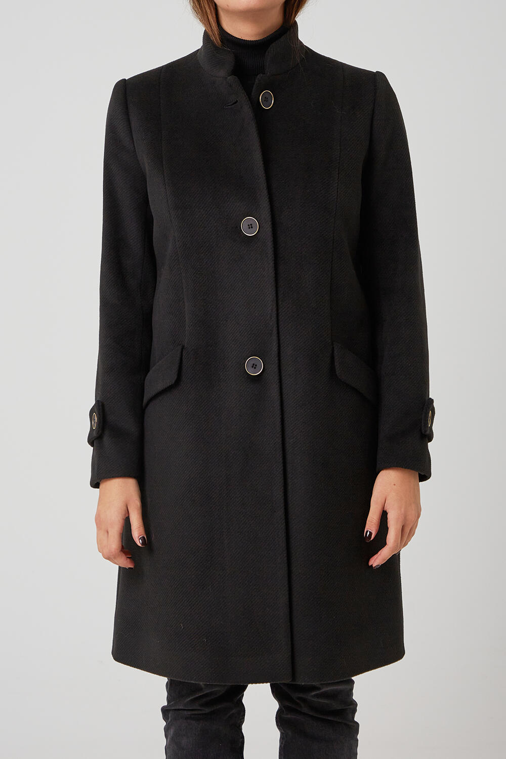 Half coat with mao collar | Bill Cost